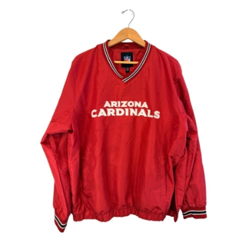 Arizona Cardinals NFL Red Pullover Windbreaker Jacket XL